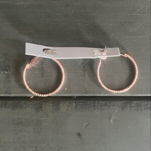 Rose Gold Hoop Earrings